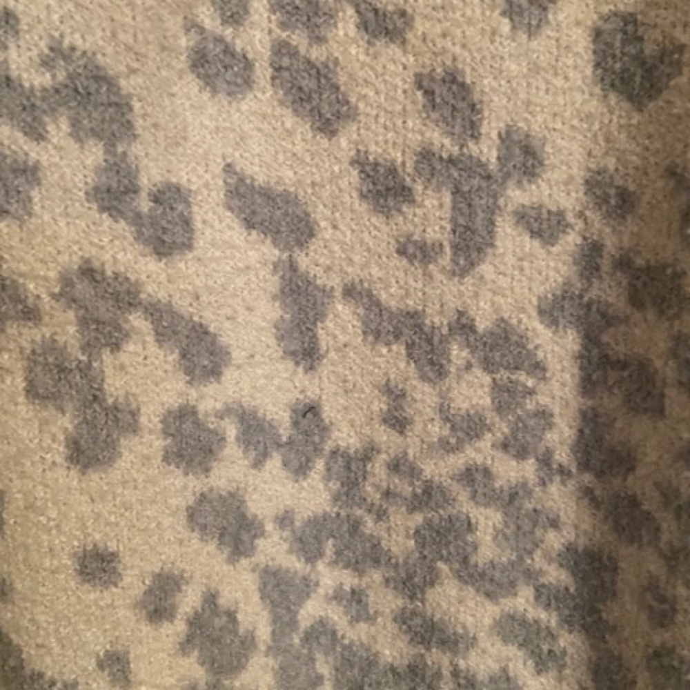 Christian Siriano sweater Women's size Large L, ombre leopard print fabric blend - Picture 2 of 10